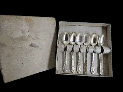 Set of Vintage Silver Plated Tea Spoons