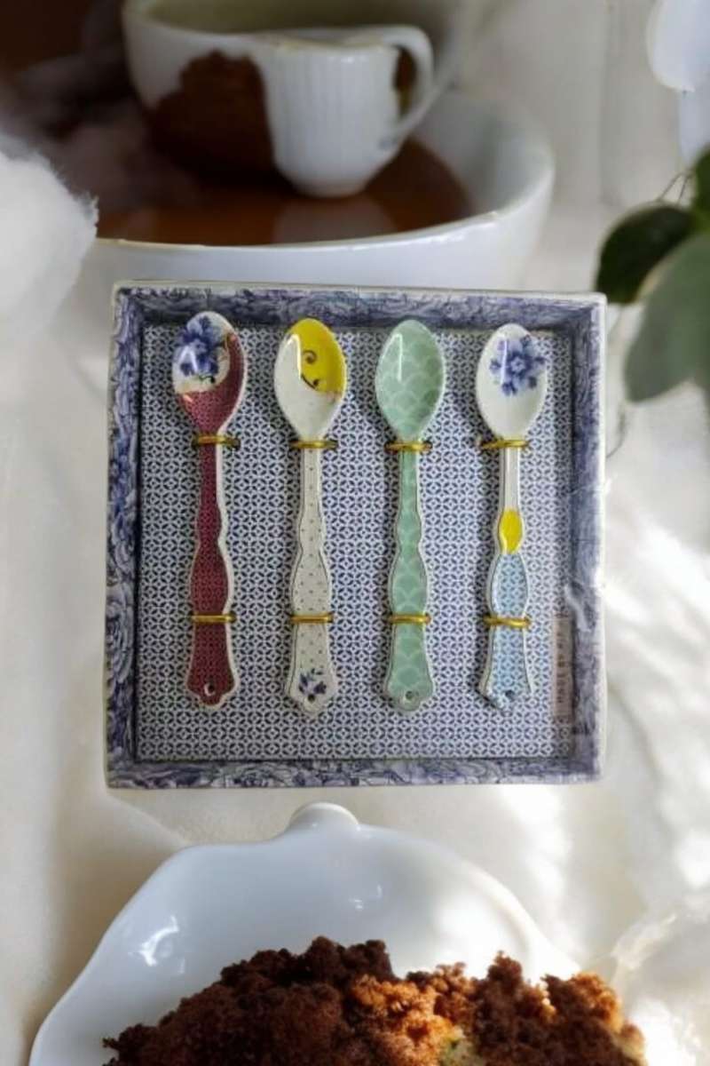 Set of Porcelain Tea Spoons