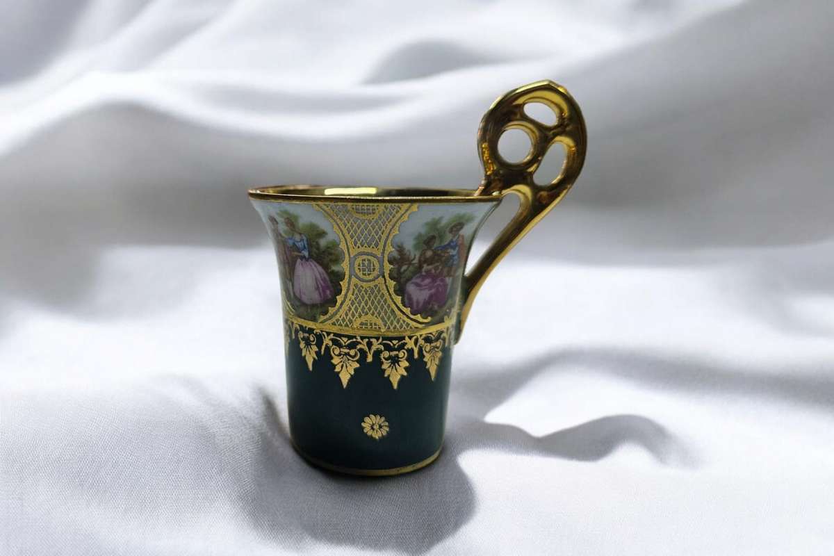 Vintage 30's 40's J.K.W. Bavaria Western Germany Espresso Demitasse Cup