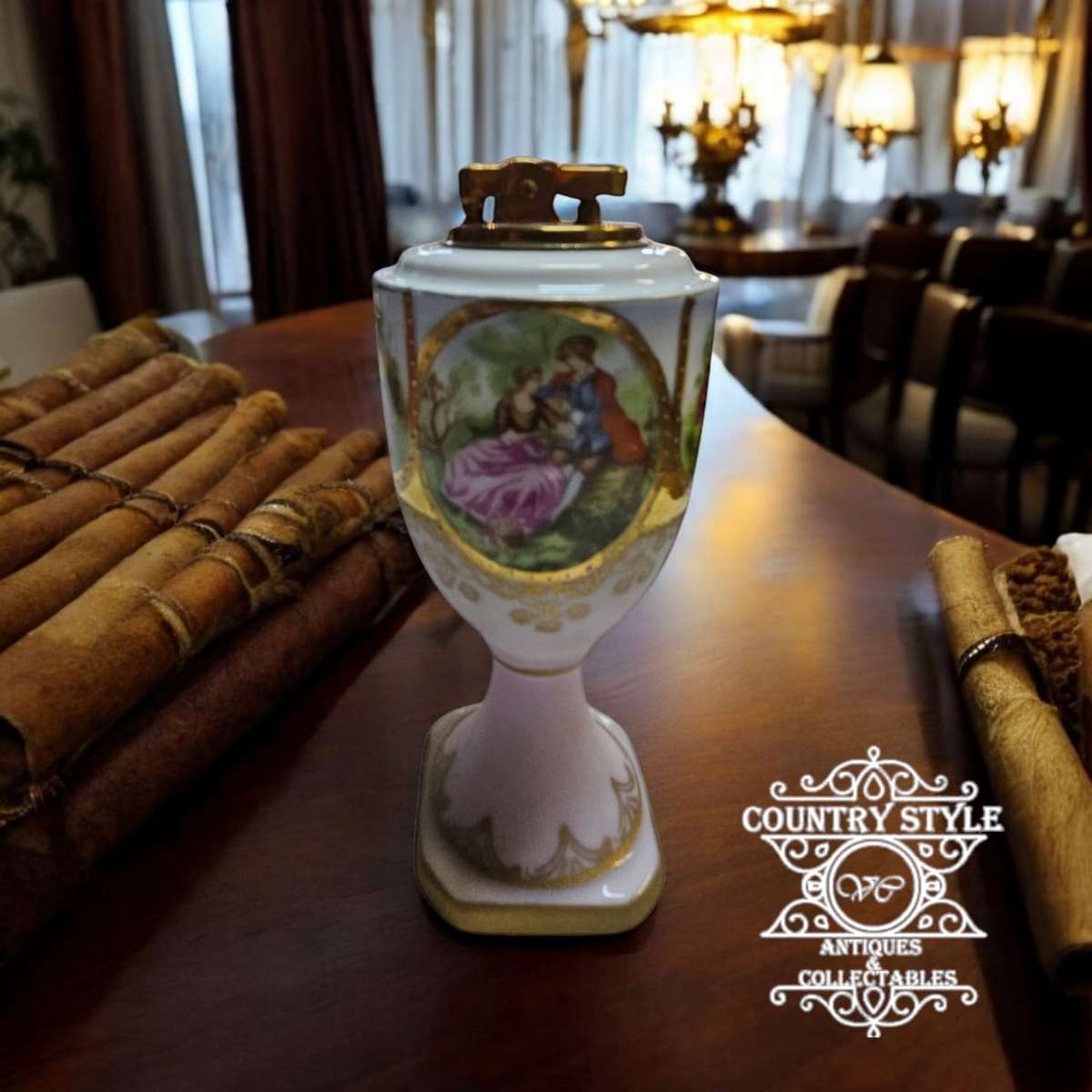 Limoges style table lighter