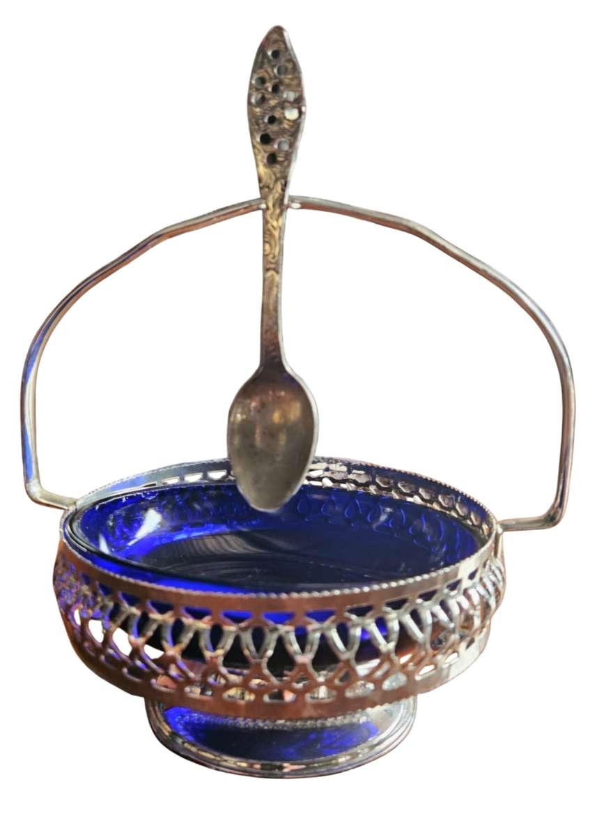 Silver Plated Jam Pot