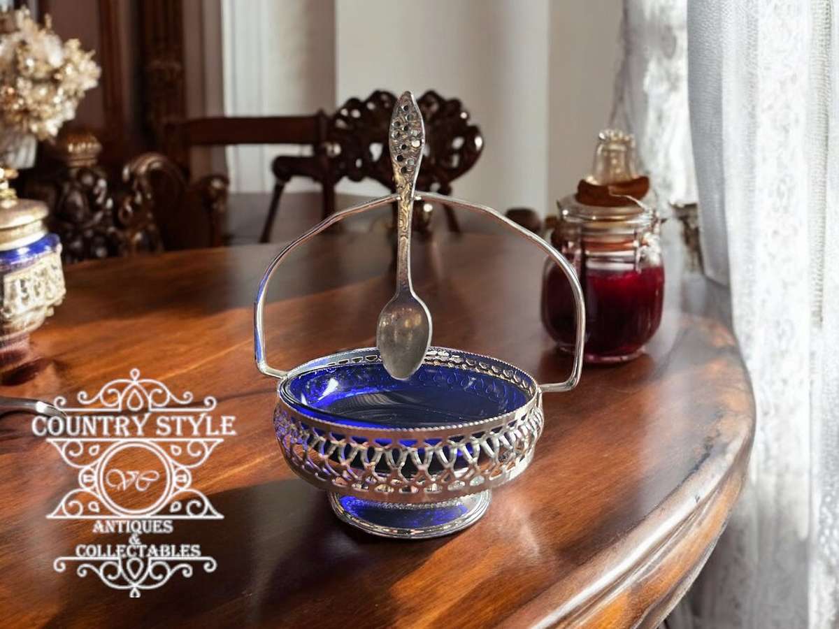 Silver Plated Jam Pot