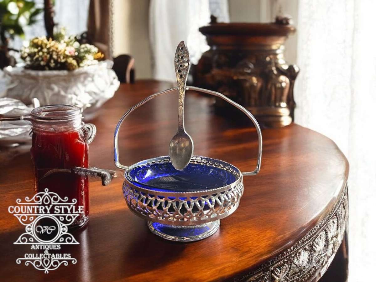 Silver Plated Jam Pot