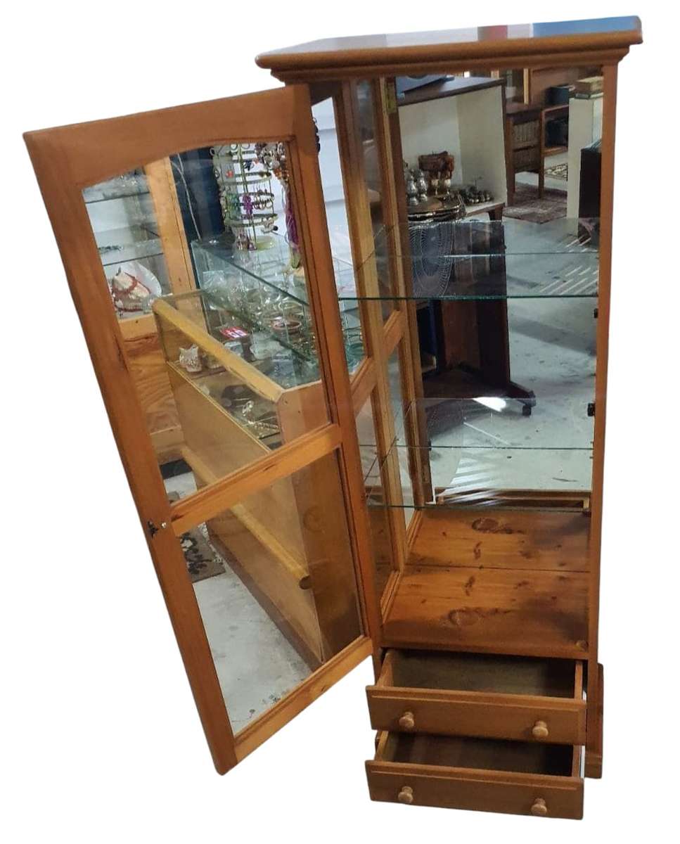 Johnson Bros Glass Display Cabinet