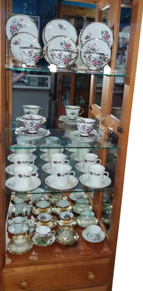 Johnson Bros Glass Display Cabinet