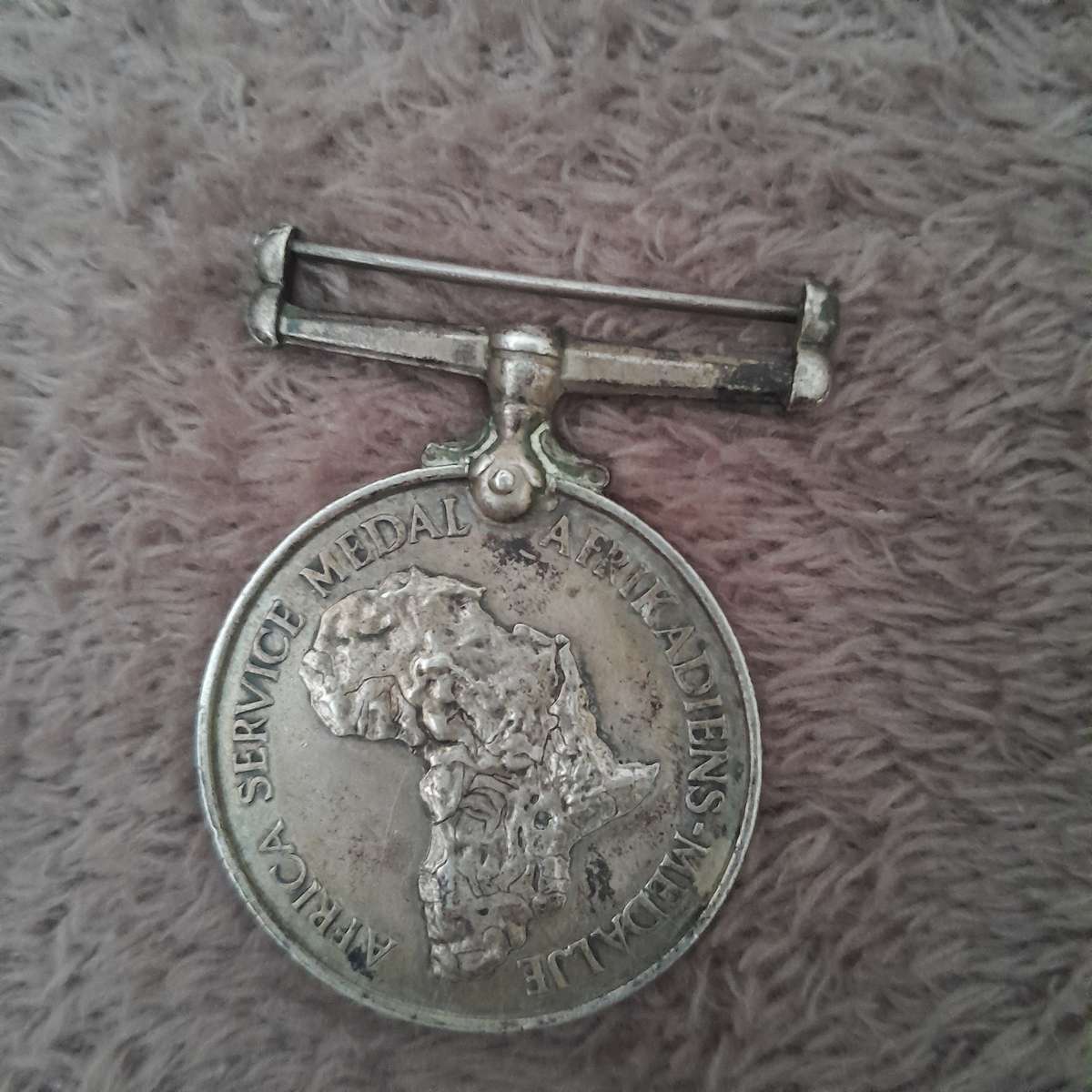 South afrcan service medal with springbok logo