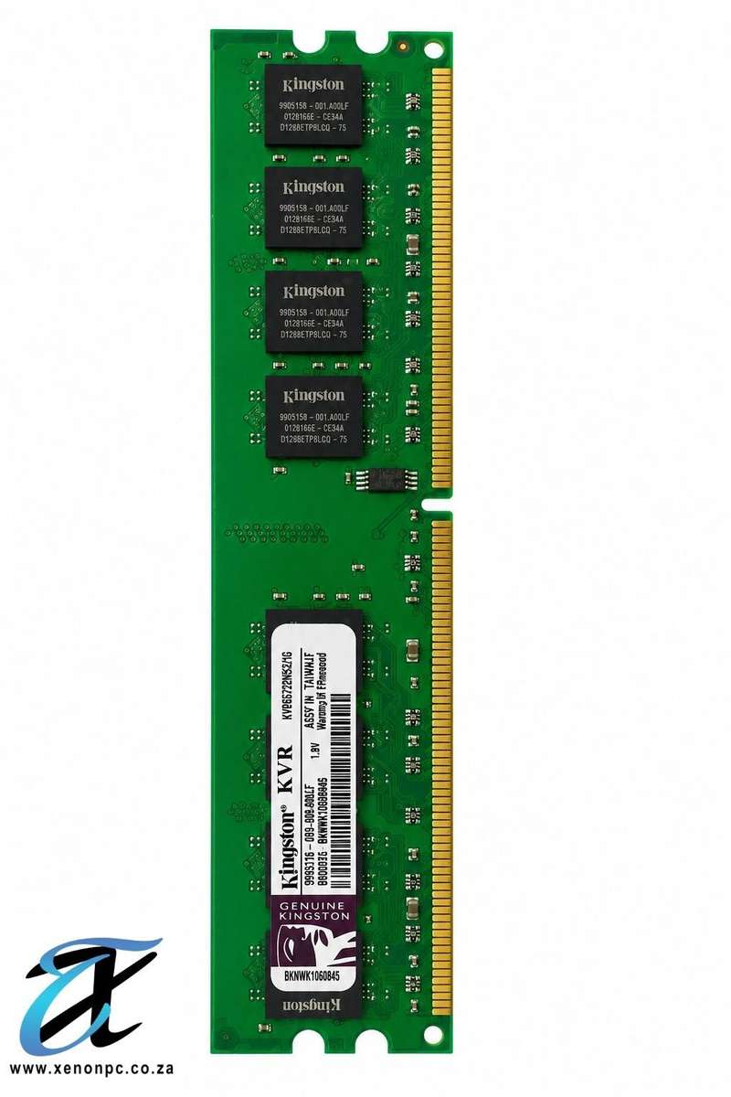 Kingston 2GB DDR2 800MHz PC2-6400 Desktop RAM Memory Module  KVR800D2N6/2G