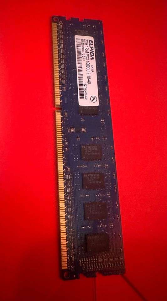 Elpida 2GB DDR3 1Rx8 PC3 10600U Memory RAM