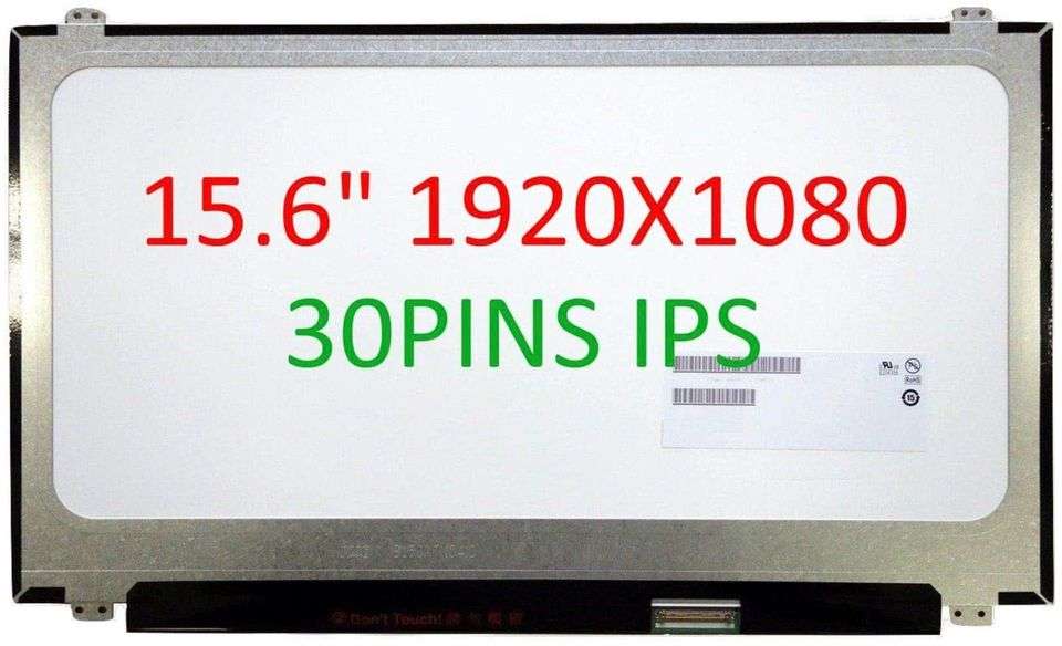 15.6" 30 Pin Slim FHD LED IPS Laptop Screen With Bottom Right Connector (Resolution  1920*1080 )