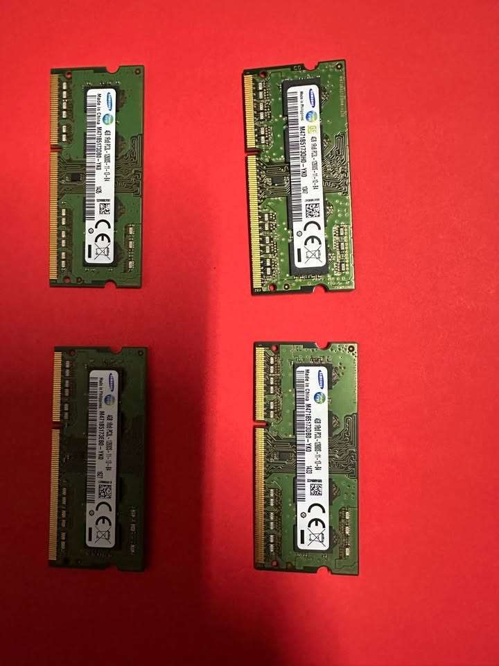 SAMSUNG 4GB DDR3 1600MHZ PC3-12800 204-PIN CL11 SODIMM MEMORY M471B5173QH0-YK0