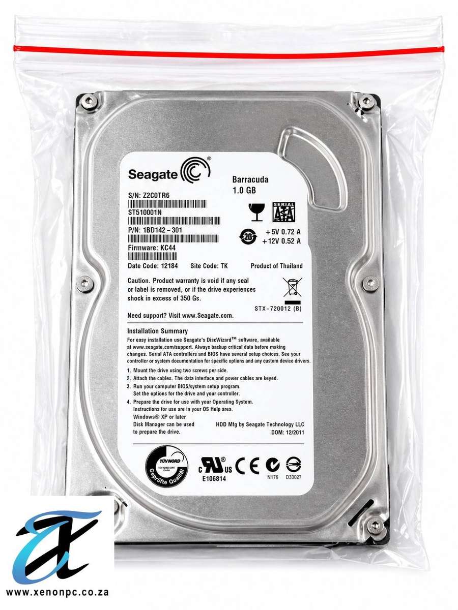 Seagate Barracuda 1TB 3.5 SATA Internal Hard Drive ST1000DM010 Desktop HDD 7200RPM