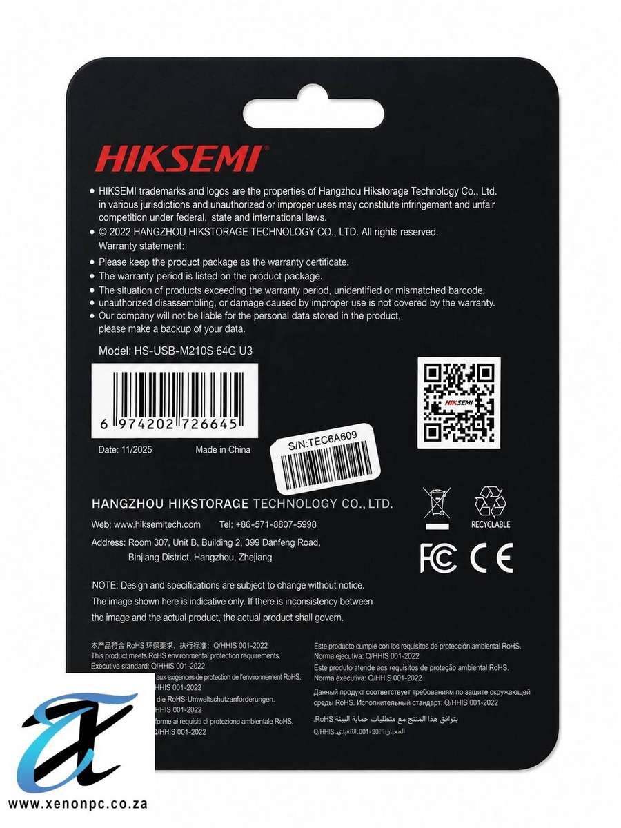 HIKSEMI PULLY 64GB USB 3.2 Flash Drive  Up to 120MB/s