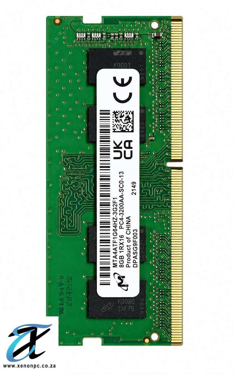 Micron 8GB DDR4 3200MHz SO-DIMM Laptop RAM 1Rx16 CL22