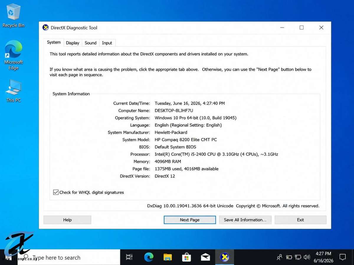 HP Compaq 8200 Elite CMT Core i5-2400 3.10GHz 4GB RAM 500GB HDD Windows 10 Pro Desktop PC