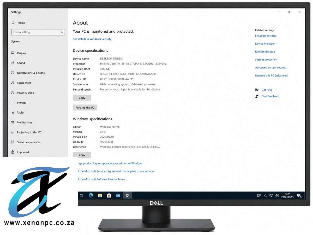 Lenovo ThinkCentre M700 Desktop PC | Intel Core i3-4150T 3.00GHz | 4GB RAM | 320GB HDD