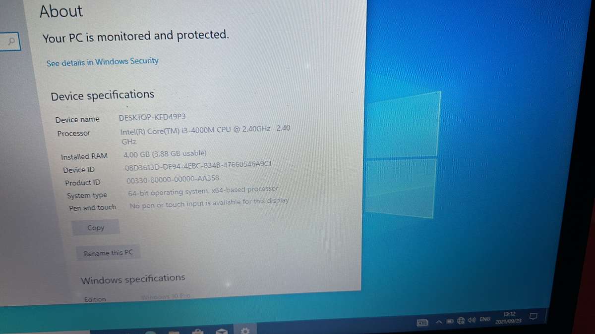 HP ProBook 450 G1 Intel Core i3-4000M 4th Gen 500GB HDD 4GB RAM
