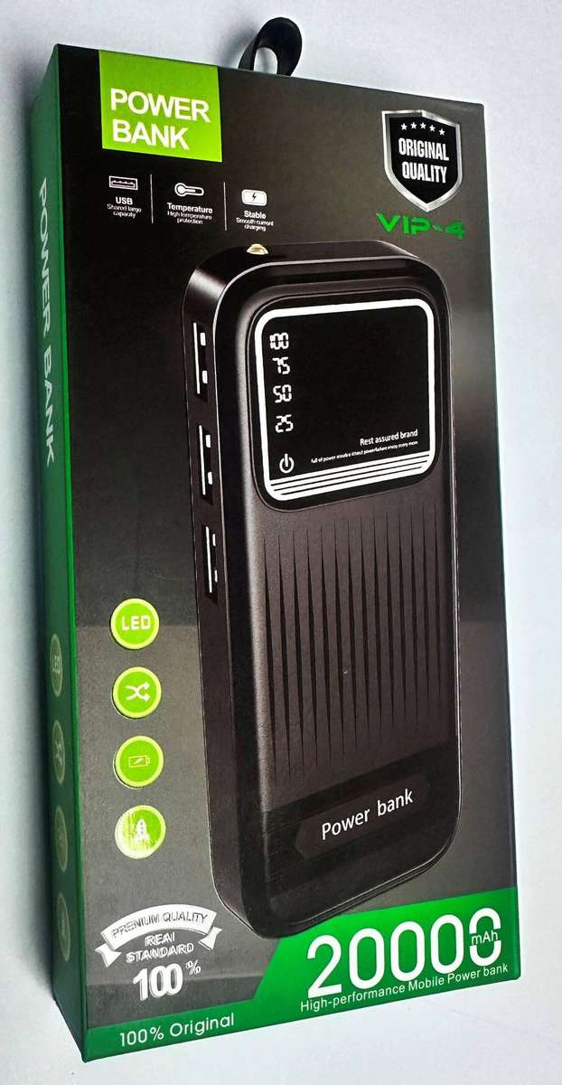 VIP-4 High performer 20000mAh  power Bank 100% Guarnteed. Compatible with most of the 99% devices