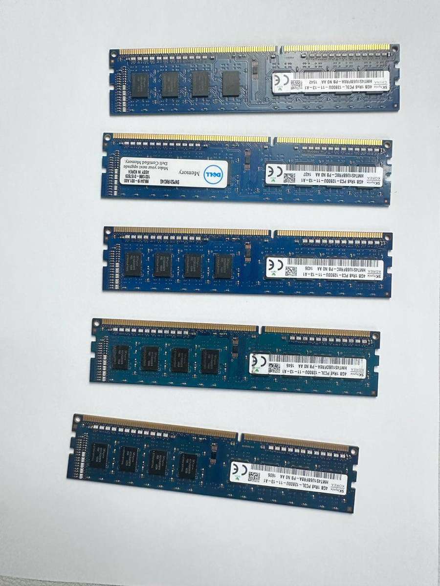 Hynix 4GB DDR3 PC3L-10600 1333MHz CL9 1.5v 240-Pin Unbuffered Low Voltage desktop memory ram