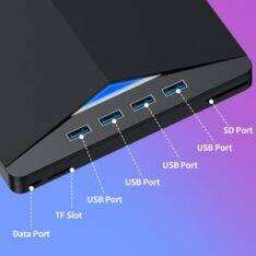 External CD/DVD Drive for Laptop  7 in 1 USB 3.0 DVD Player for Laptop, CD ROM Disk Drive Portable