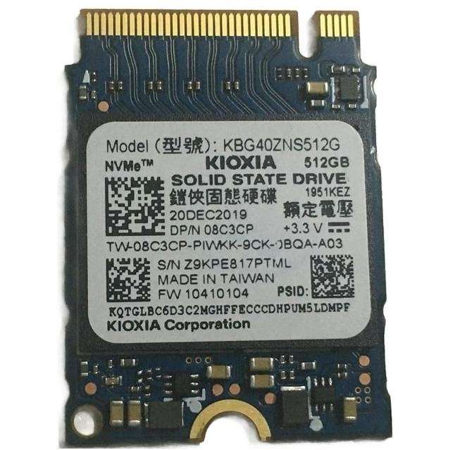 KIOXIA Internal SSD, 512GB PCIe Gen 3 x 4 NVMe Solid State Drive, M.2 2230