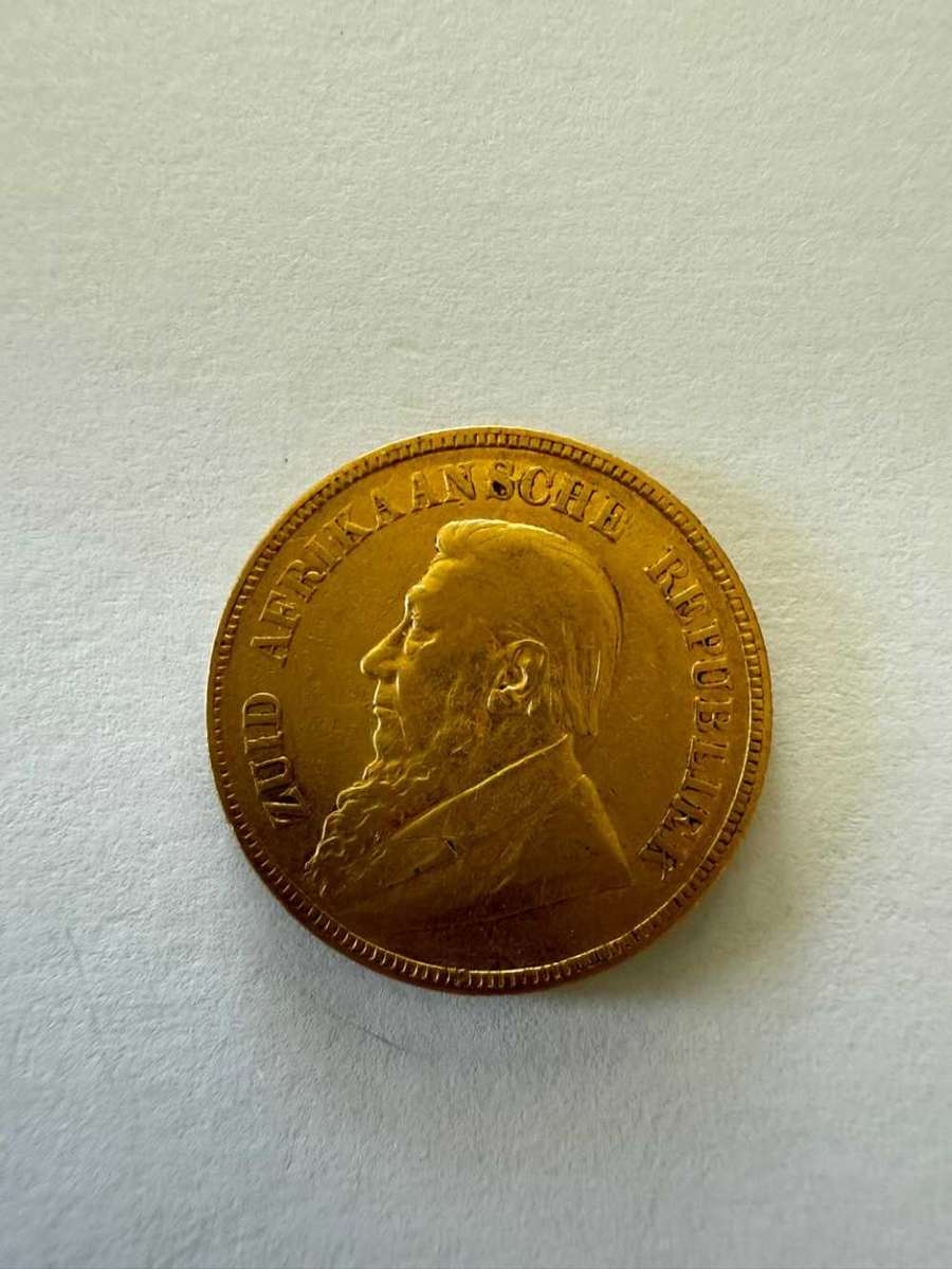 1898 Paul Kruger 1 pond gold coin
