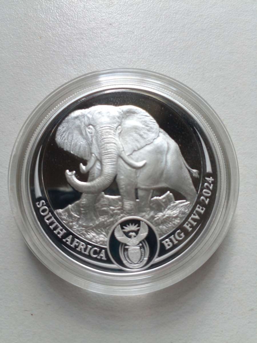 1 oz Silver  coin with Elephant 2024