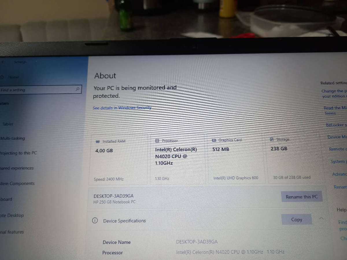 HP G8 LAPTOP FOR SALE