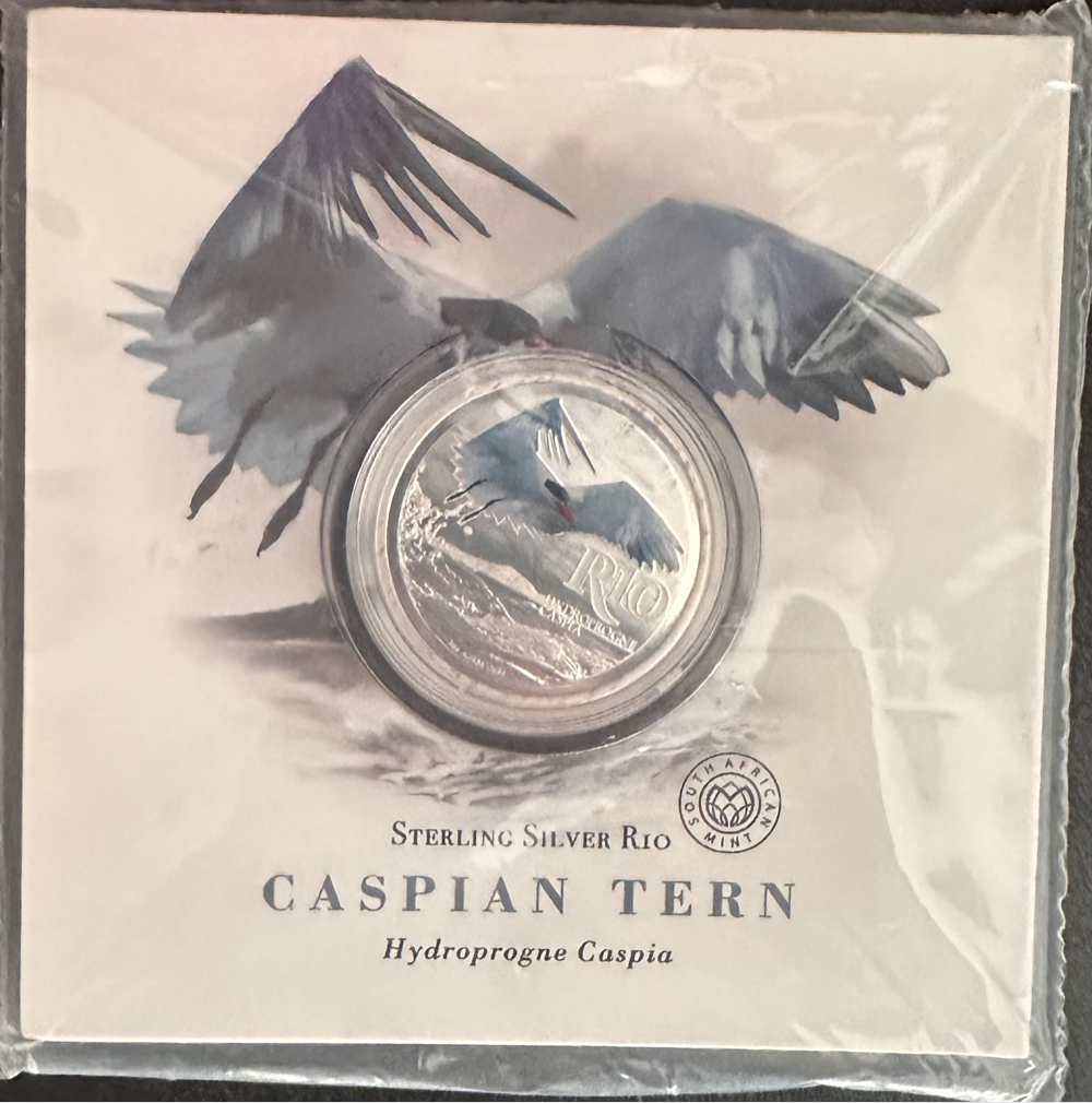 2017 Proof R10 Caspian 1oz Silver Colour coin
