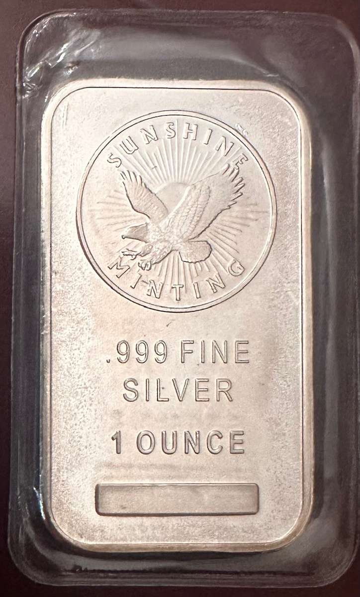 1oz Silver Bar Sunshine Minting