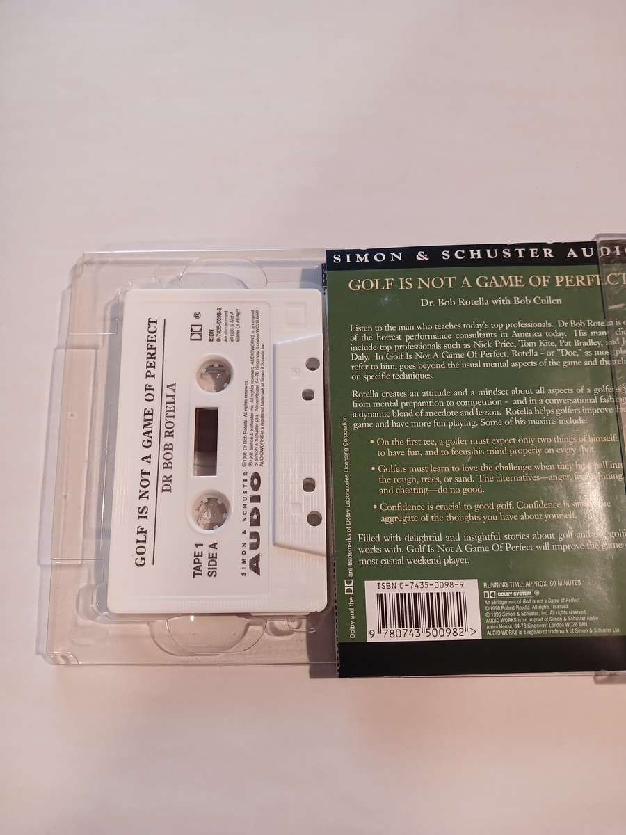 Golf is not a Game of Perfect by Dr. Bob Rotella with Bob Cullen, 1 x Audio Cassette