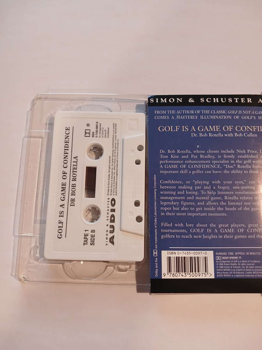 Golf is a Game of Confidence by Dr. Bob Rotella with Bob Cullen, 1 x Audio Cassette