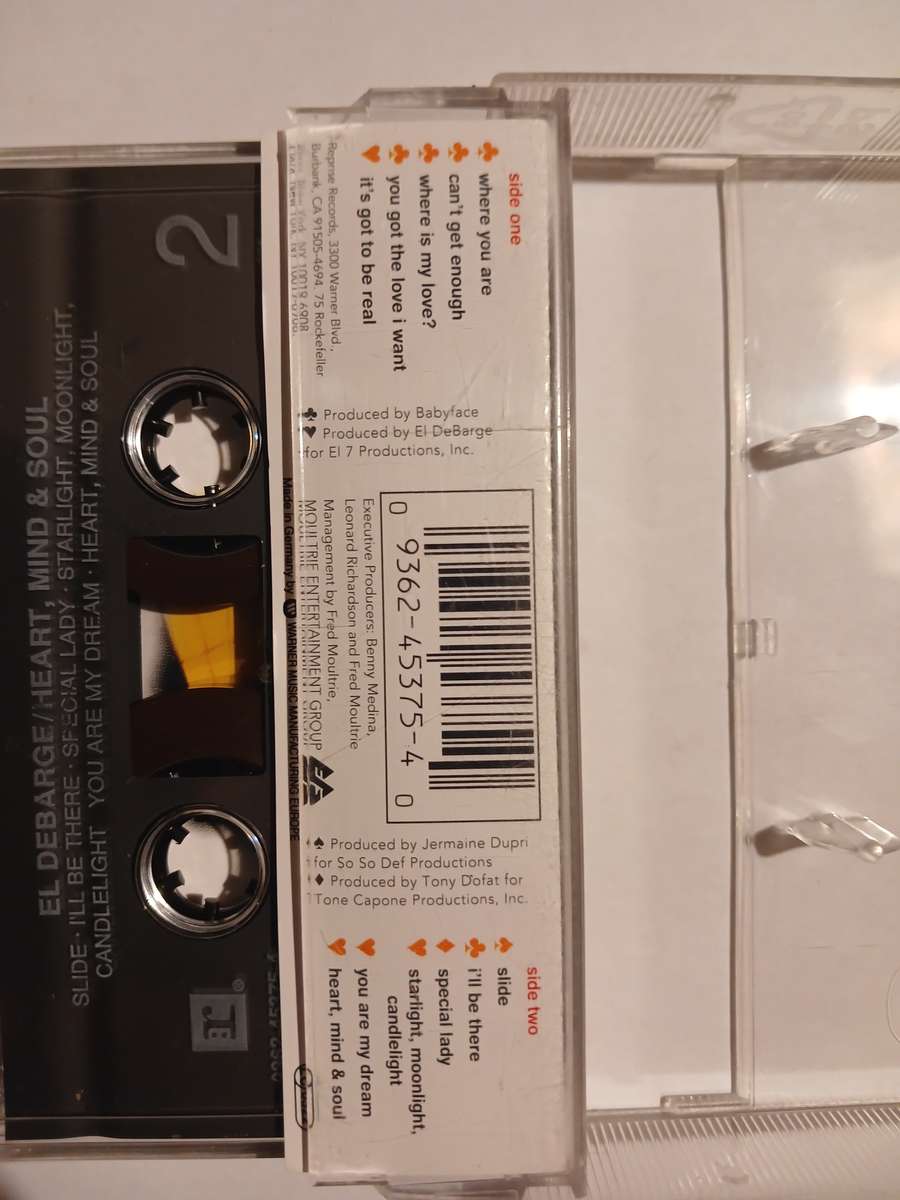 El DeBarge, Heart, Mind & Soul Cassette, Germany