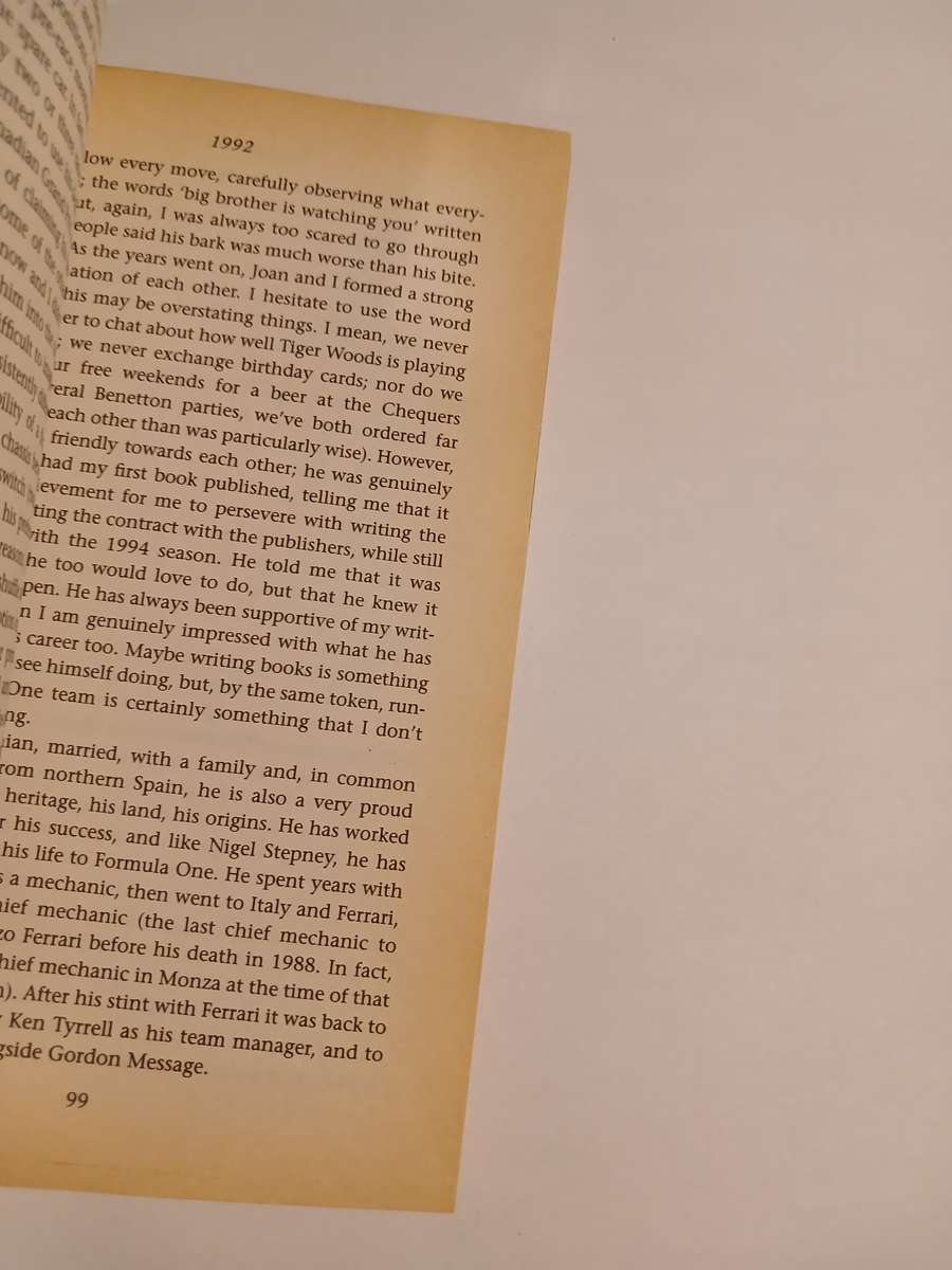 The Mechanic's Tale, Life in the Pit-lanes of Formula One by Steve Matchett