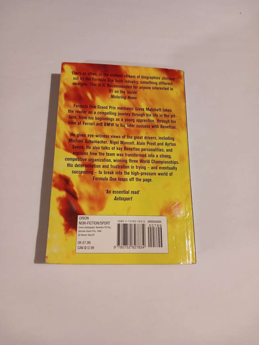 The Mechanic's Tale, Life in the Pit-lanes of Formula One by Steve Matchett