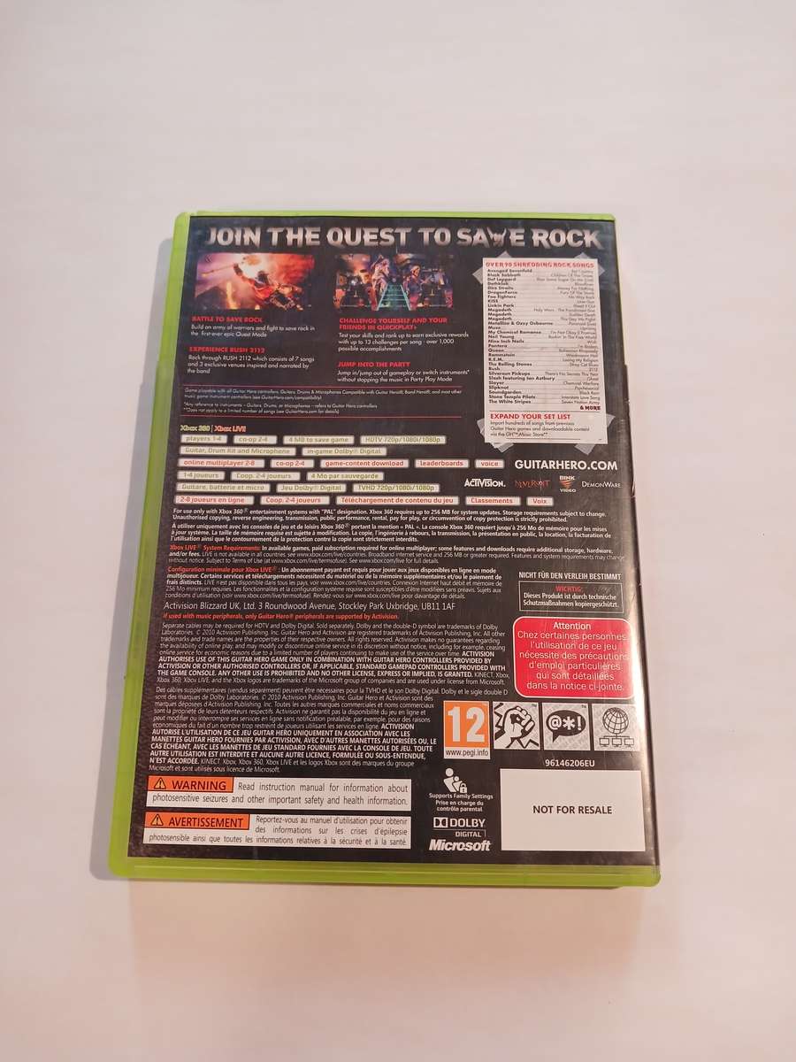 Xbox 360, Guitar Hero, Warriors of Rock