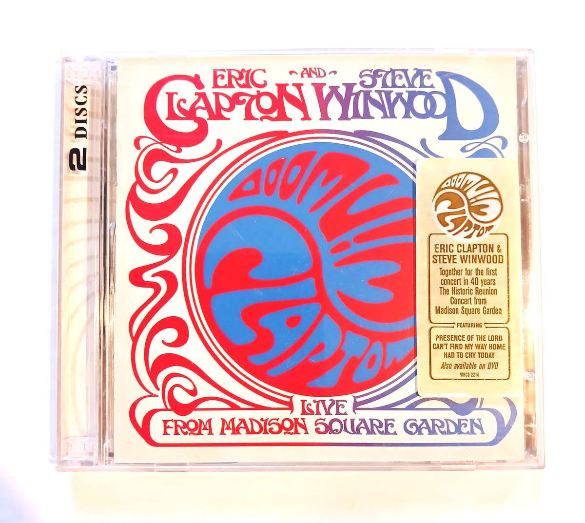 Eric Clapton and Steve Winwood, Live from Madison Square Garden, 2 x CD