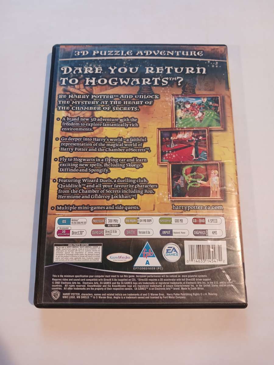Harry Potter and the Chamber of Secrets PC CD-rom