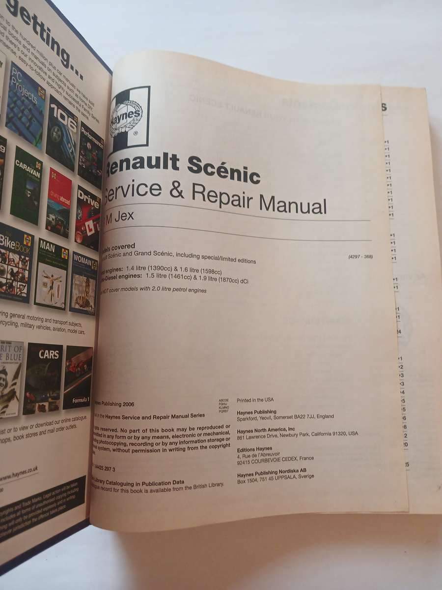 Renault Scenic, 2003-2006 Owners Workshop Manual, Haynes