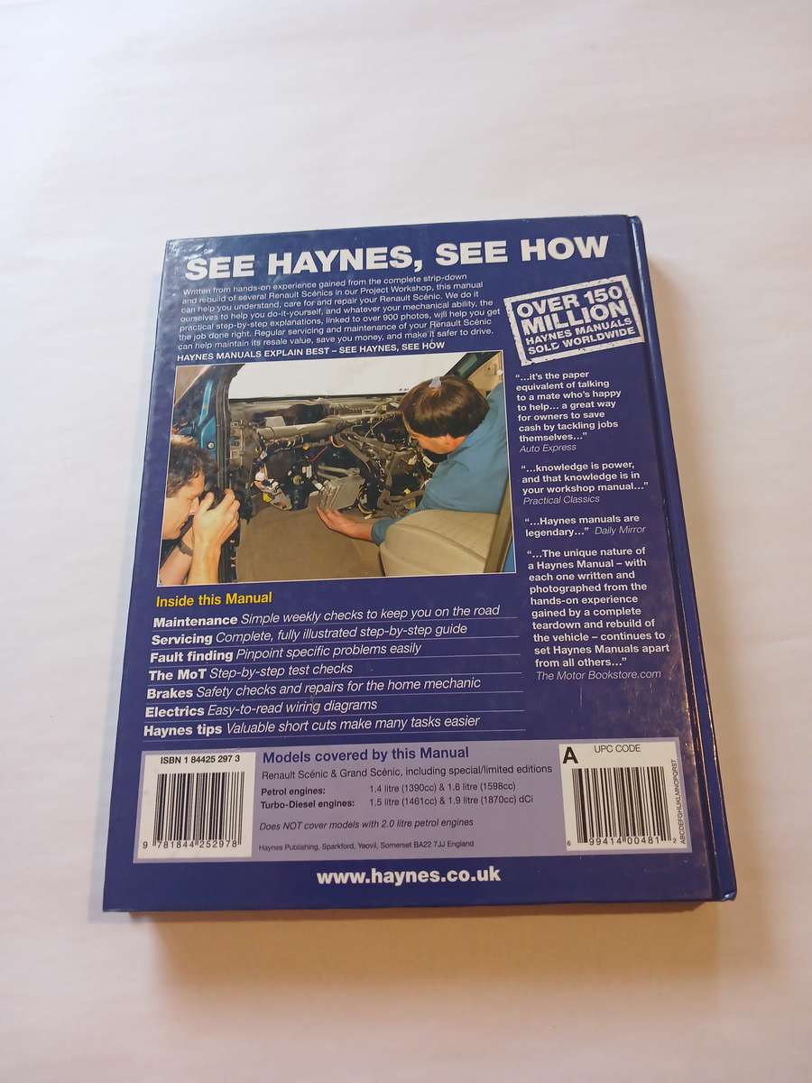 Renault Scenic, 2003-2006 Owners Workshop Manual, Haynes
