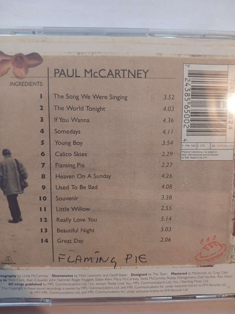 Paul McCartney, Flaming Pie CD, Holland