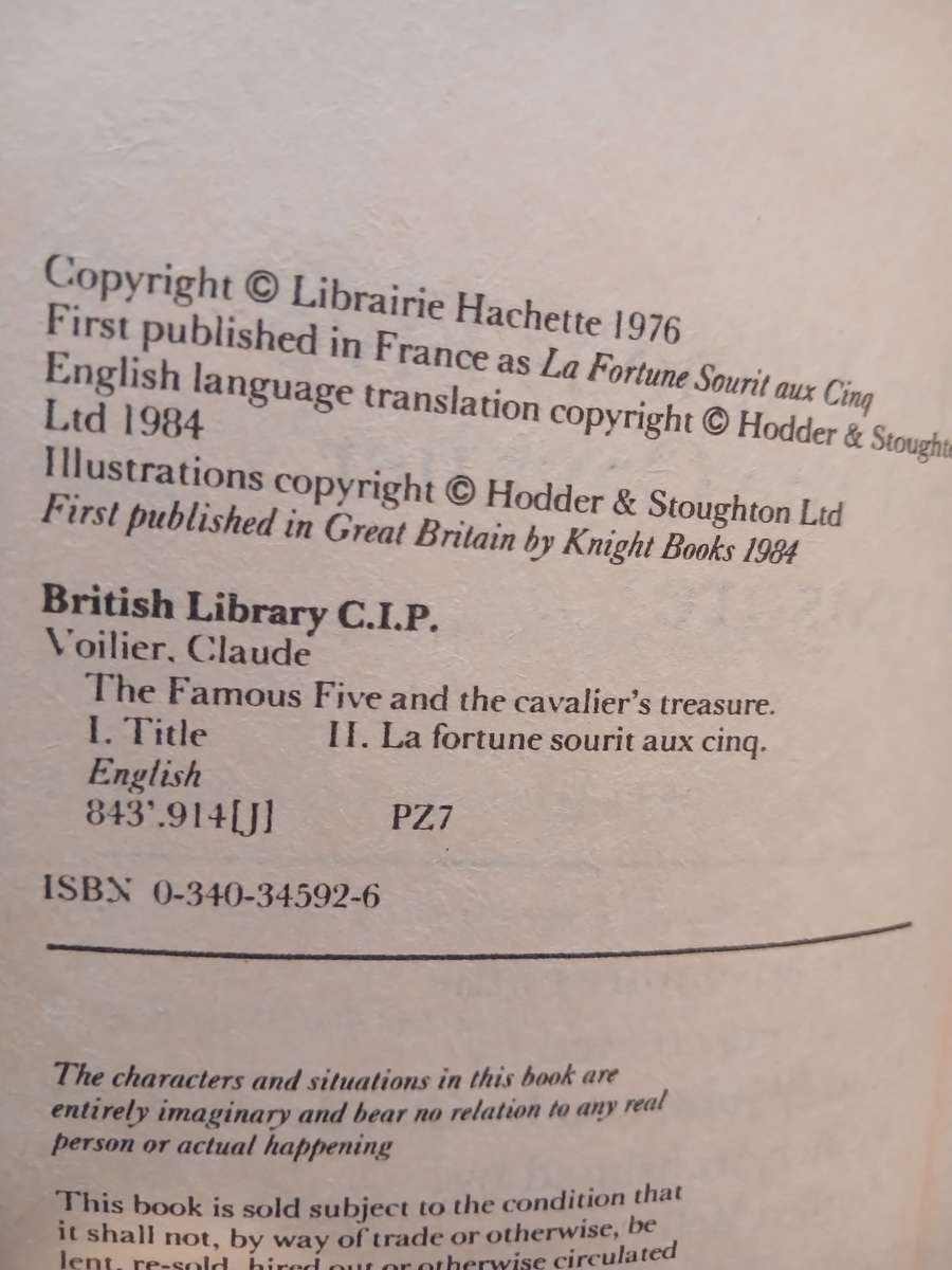 The Famous Five and The Cavalier's Treasure by Enid Blyton