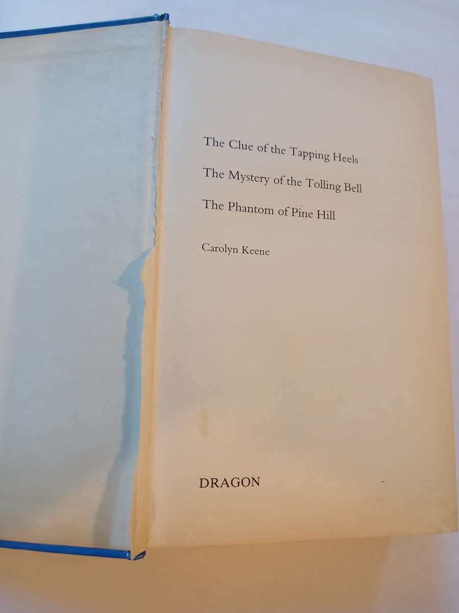 Nancy Drew, Carolyn Keene, 3 Books in 1, Hardcover