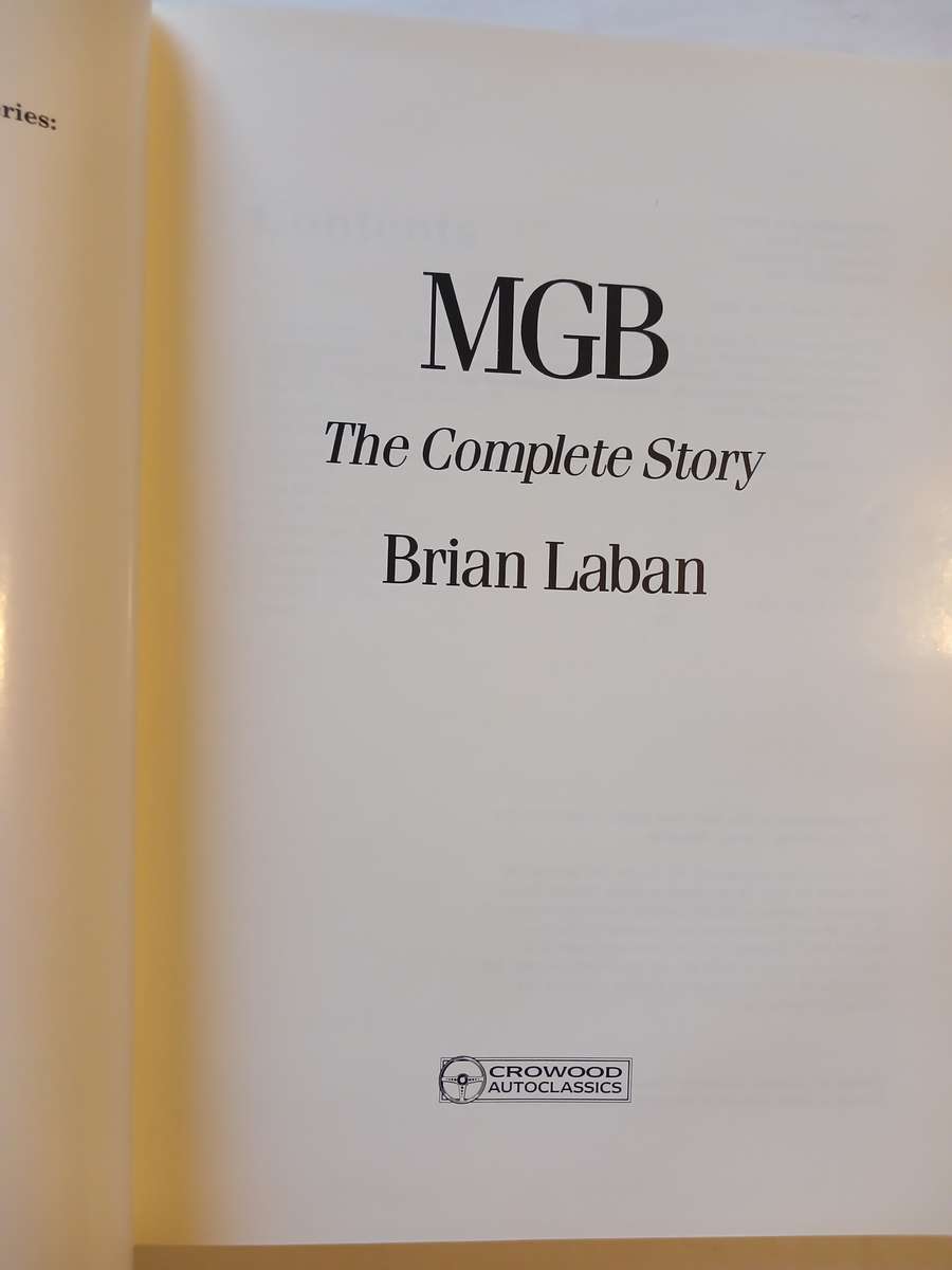 MGB, The Complete Story by Brian Laban