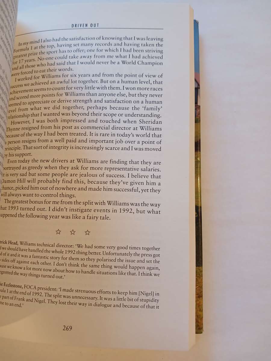 Nigel Mansell, My Autobiography, The People's Champion