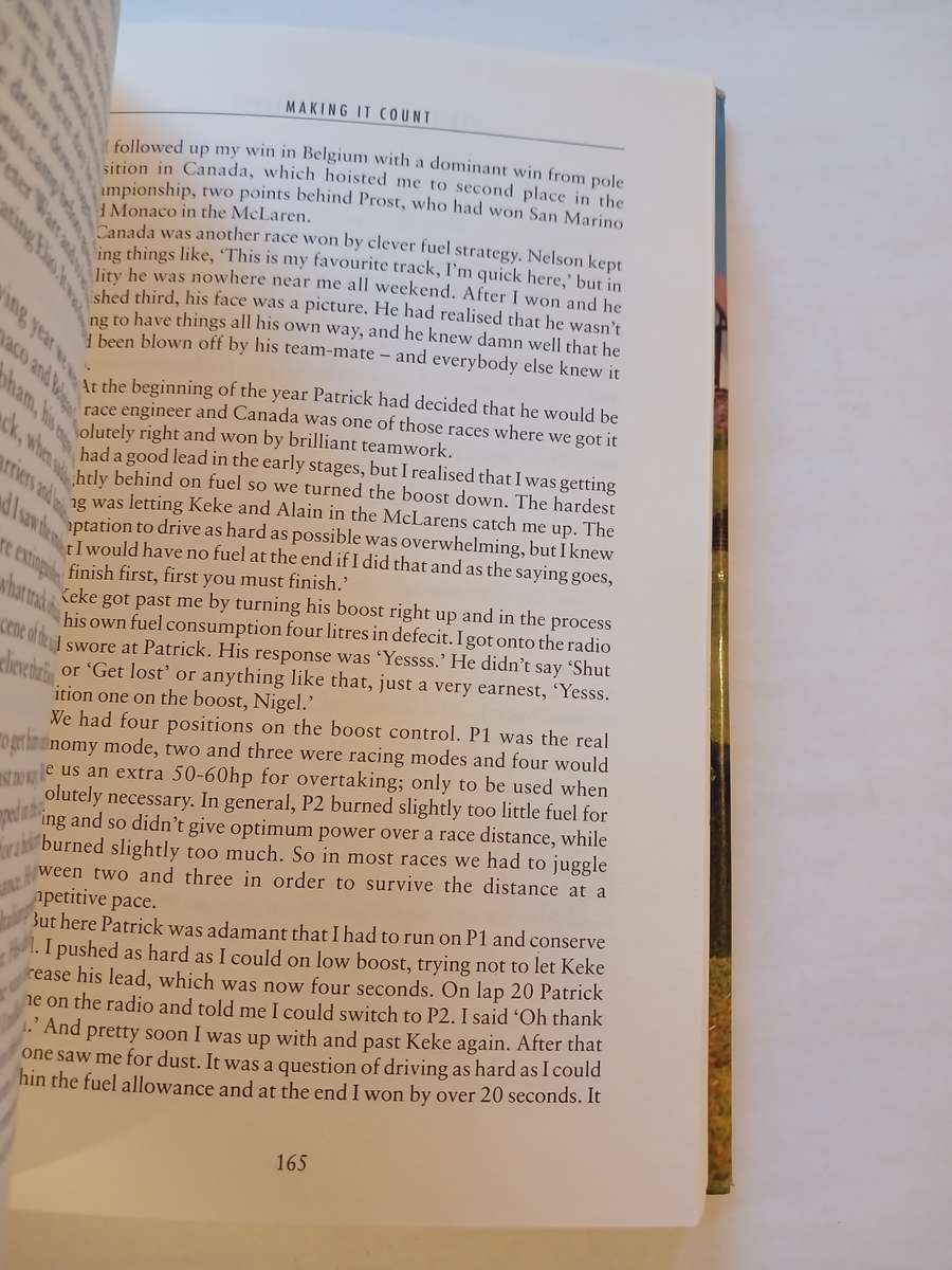 Nigel Mansell, My Autobiography, The People's Champion