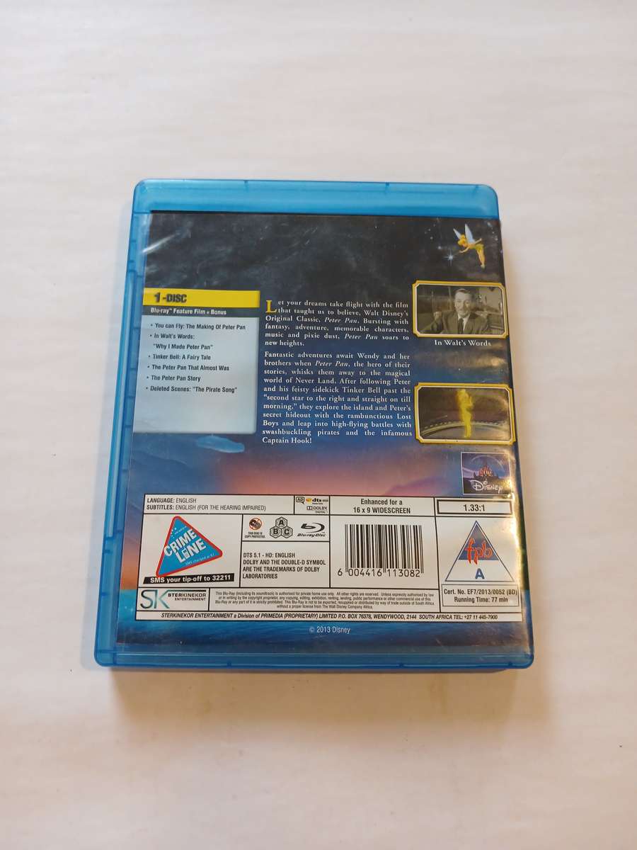 Peter Pan Blu-ray