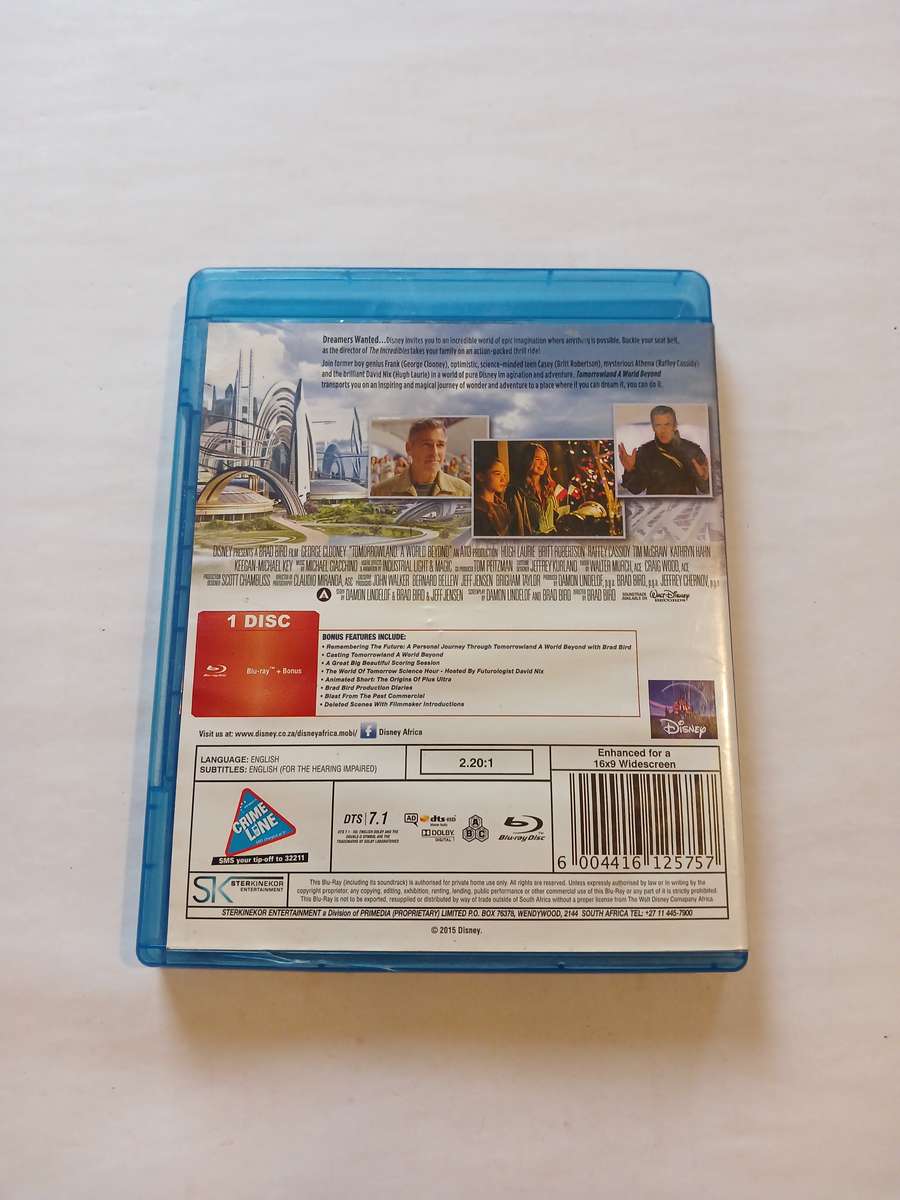 Tomorrowland, A World Beyond Blu-ray