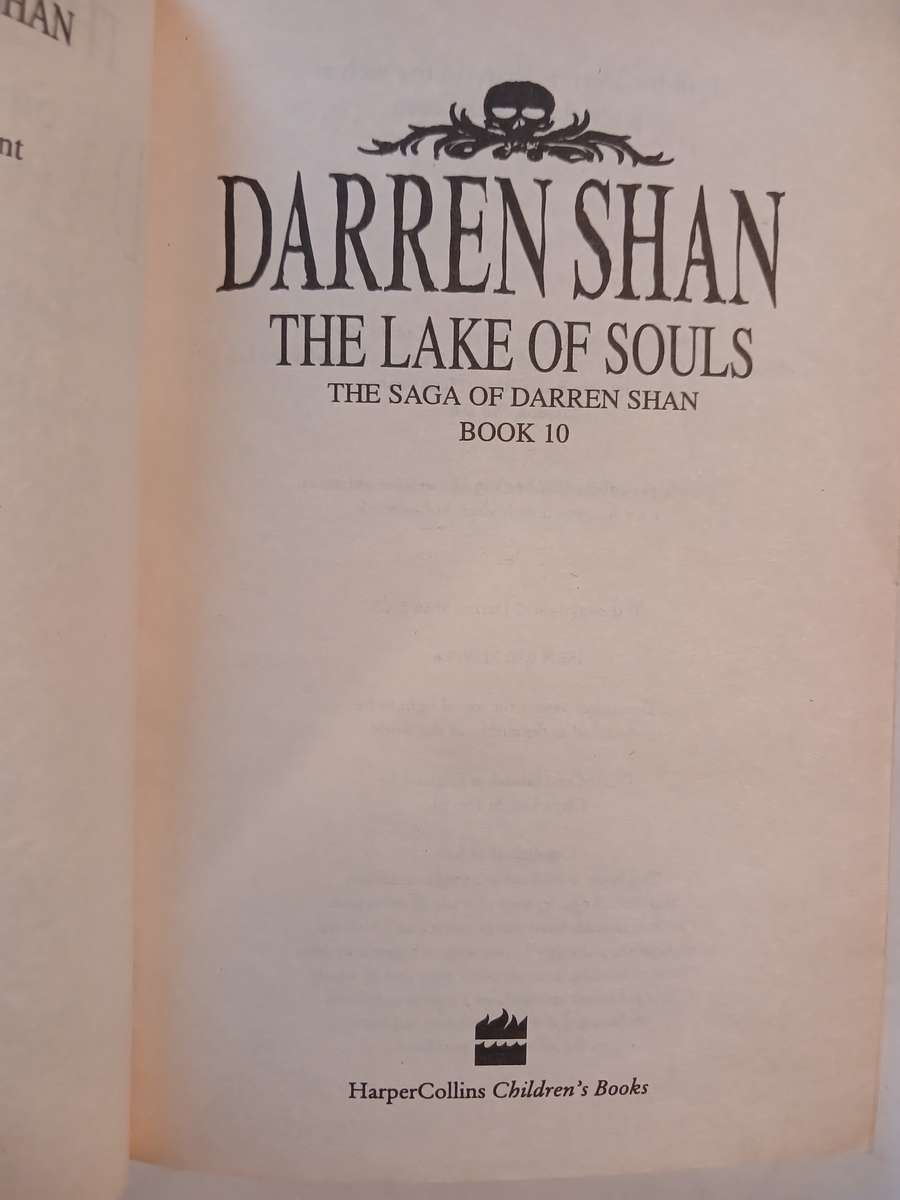 The Lake of Souls, Fish for the Dead, Book 10 by Darren Shan