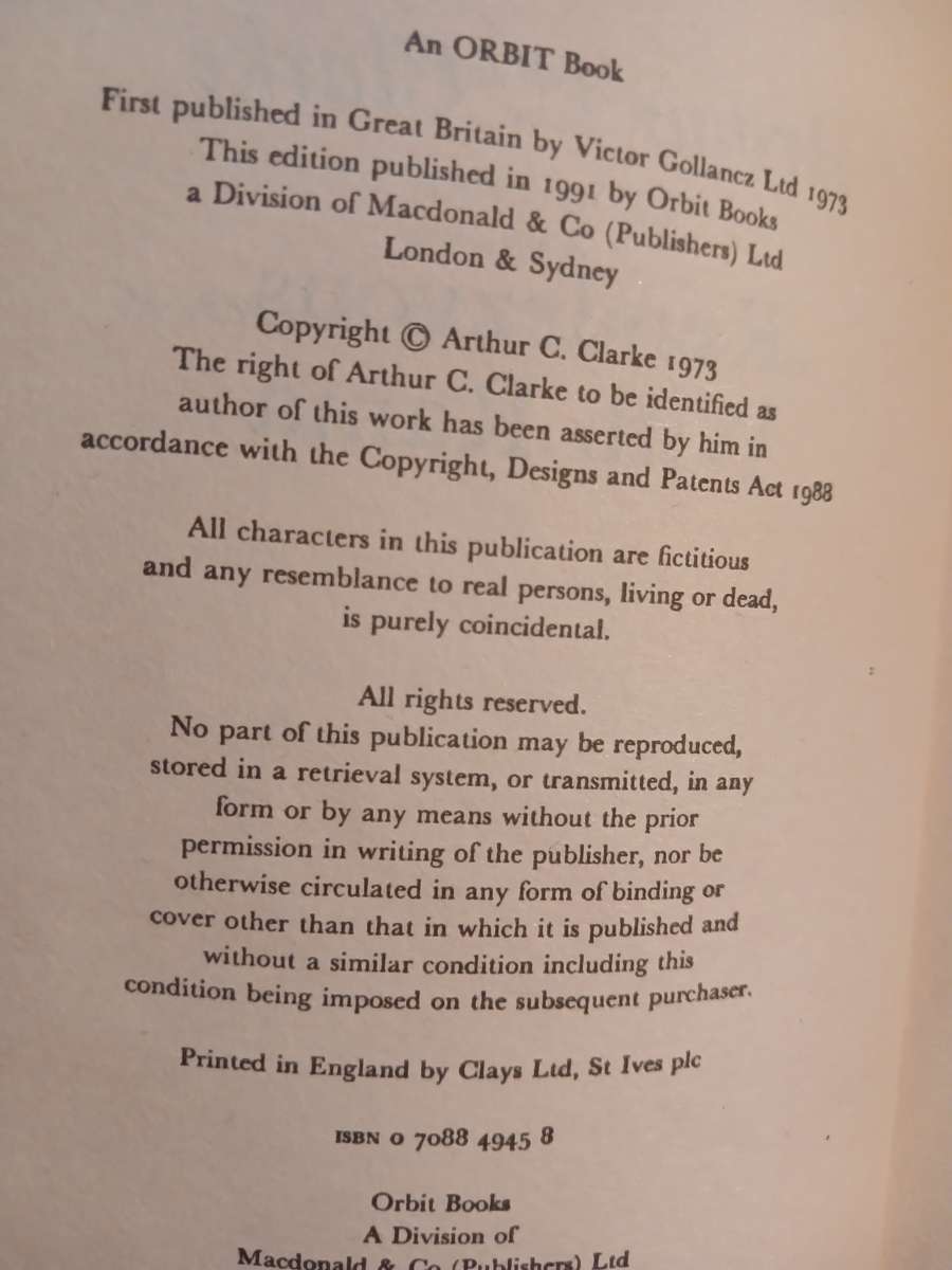 Rendezvous with Rama by Arthur C. Clarke