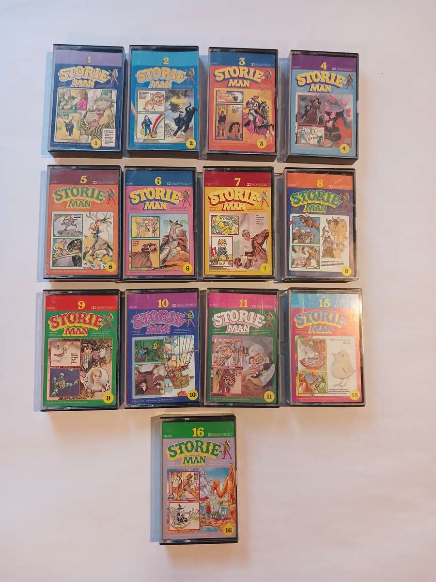 Storieman, 13 x Cassette, No. 1 - 11, 15 & 16